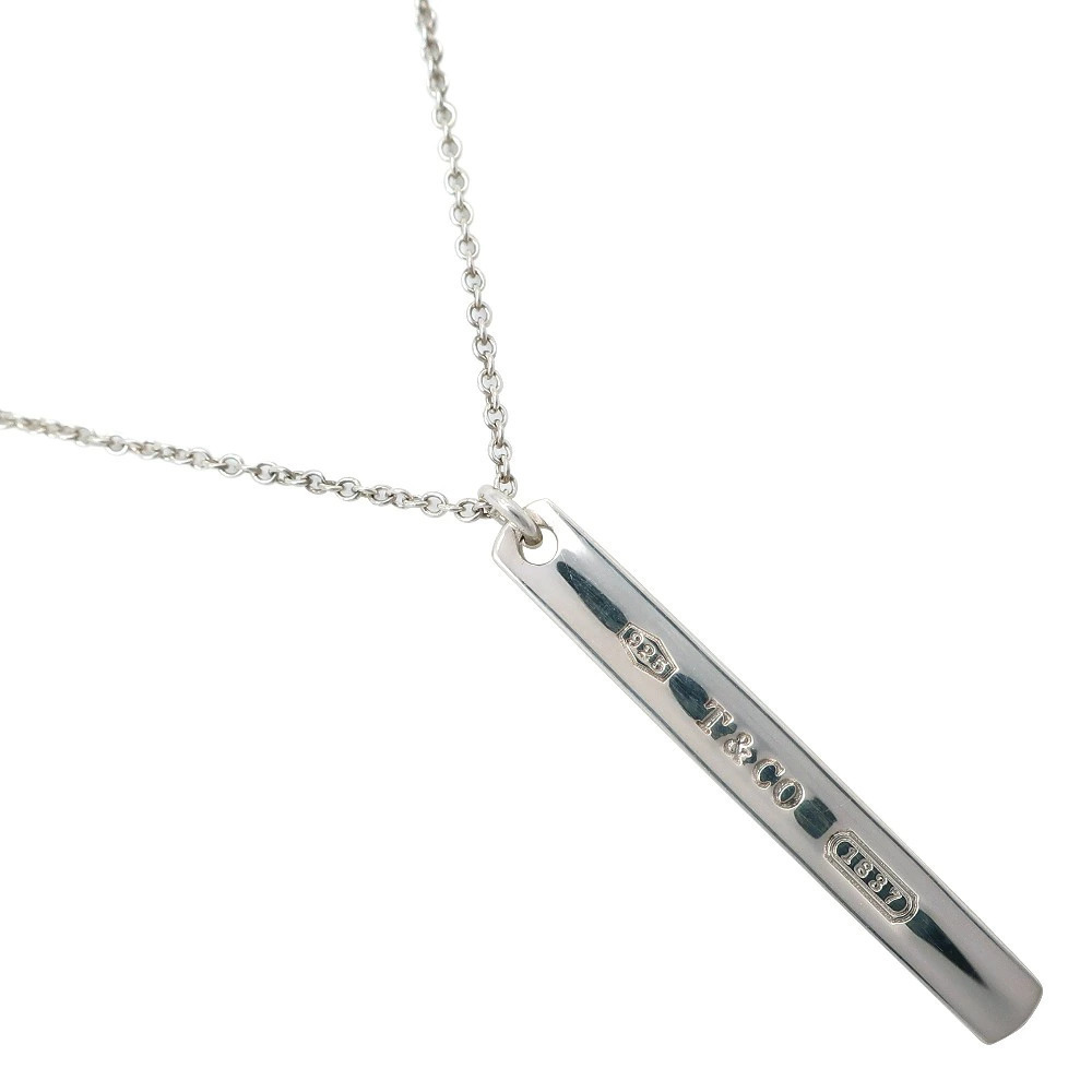 Tiffany Co Bar Necklace Sterling Silver